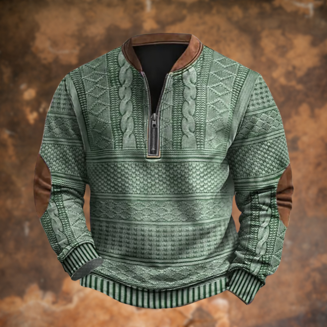 Men's Quarter-Zip Pullover Sweater
