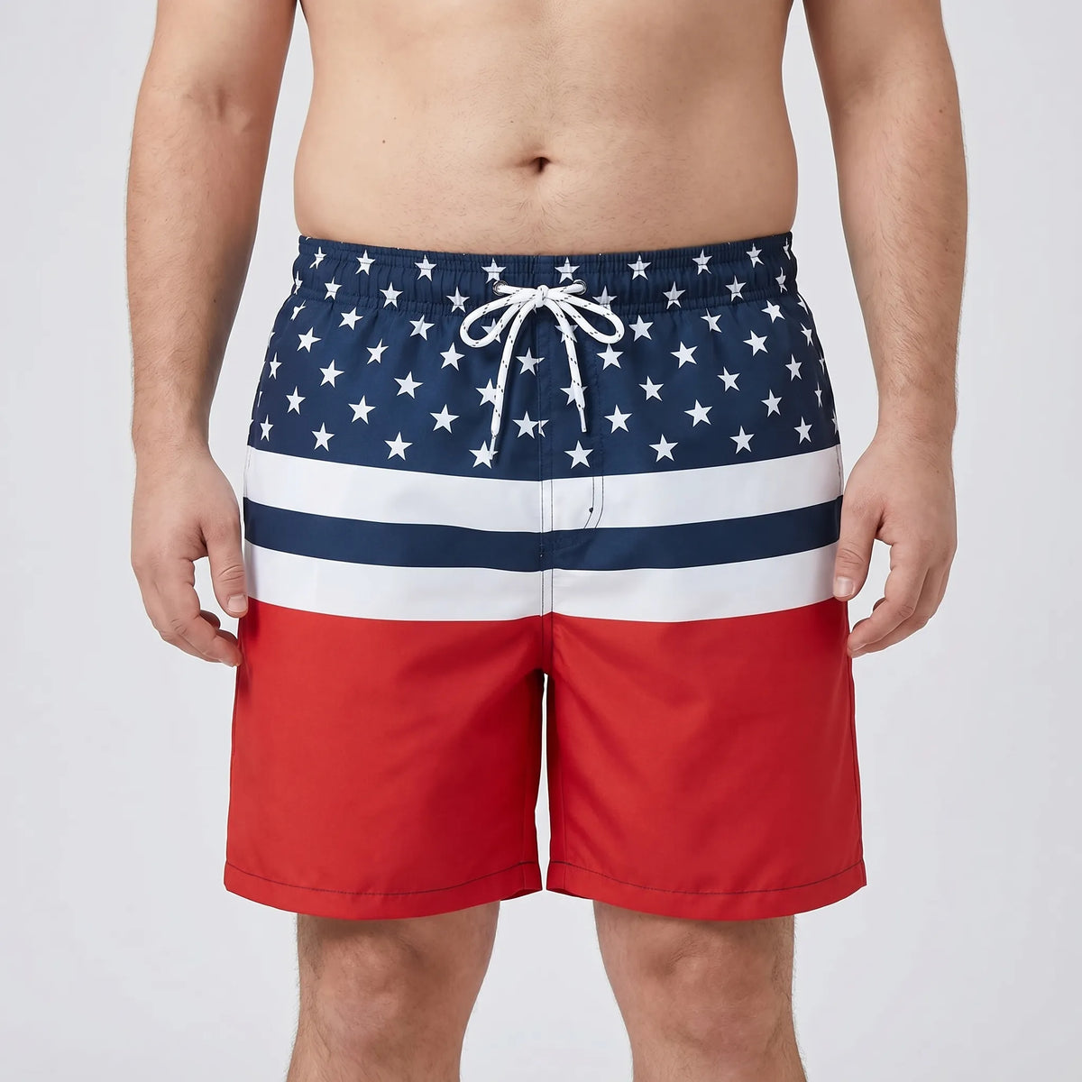 Men's Quick-Drying Printed Swim Trunks - Todd