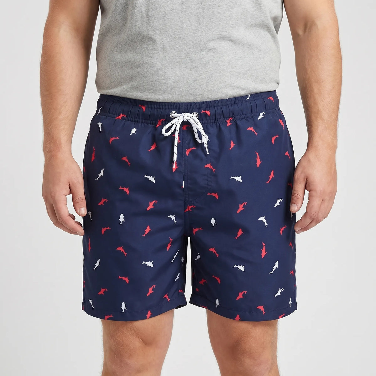 Men's Quick-Drying Printed Swim Trunks - Todd