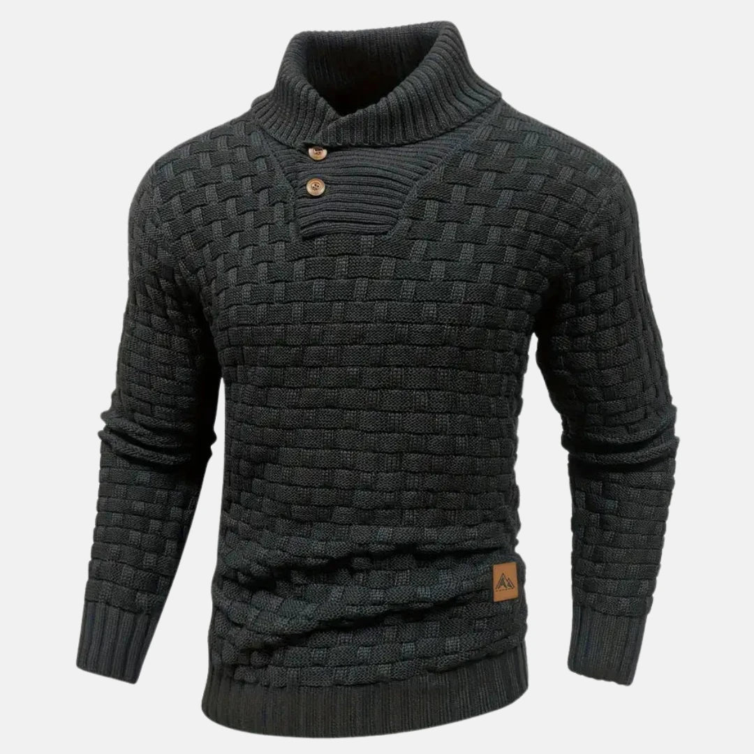 Men's Shawl Collar Sweater