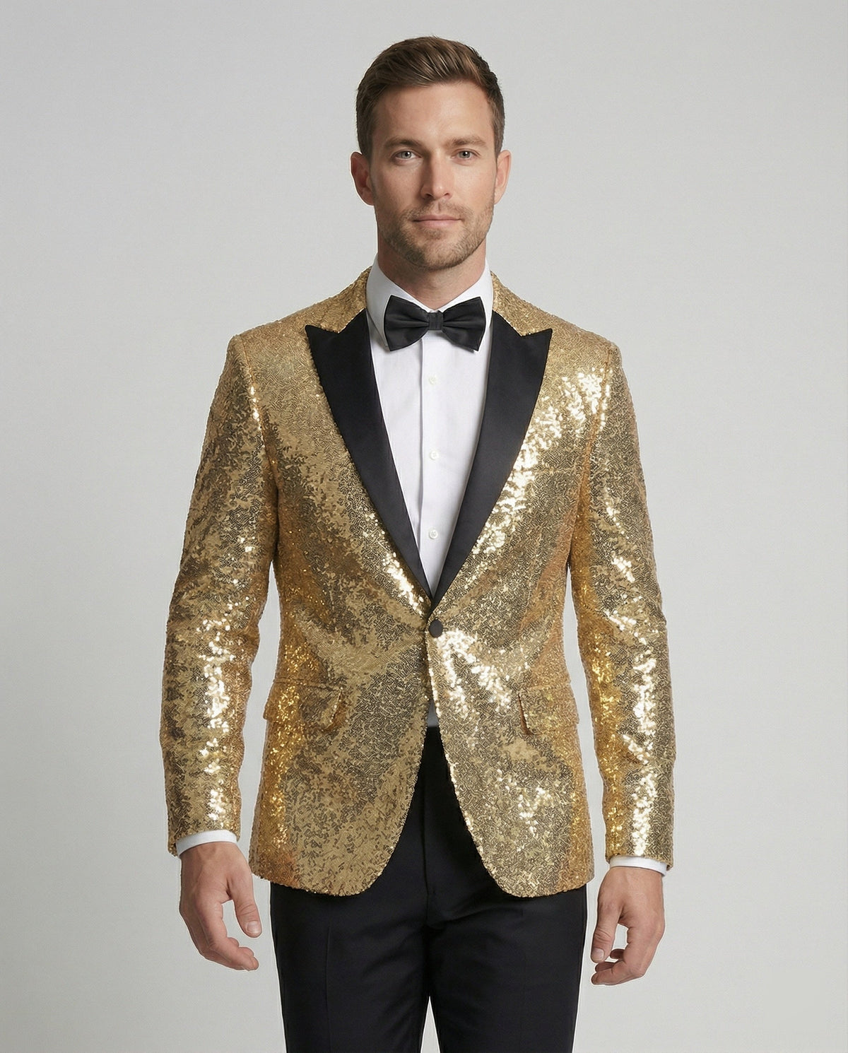 Men's Shiny Sequin Blazer