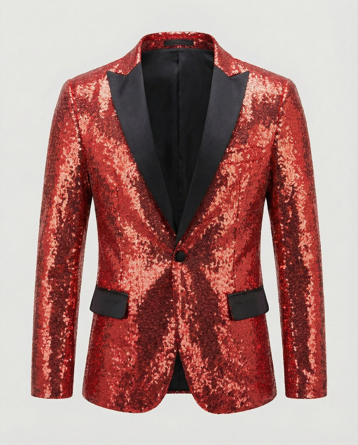 Men's Shiny Sequin Blazer