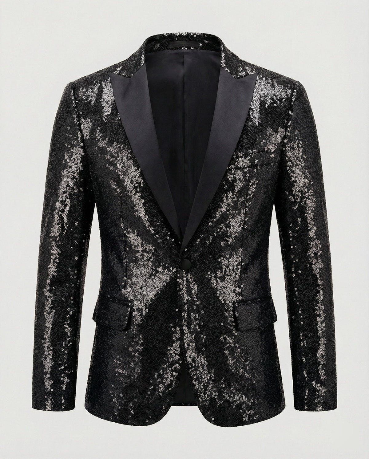 Men's Shiny Sequin Blazer