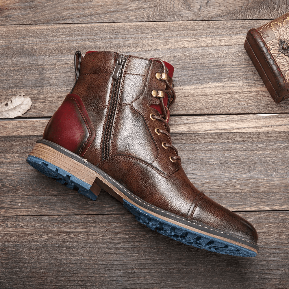 Men's Side-Zip Boots with Non-Slip Sole