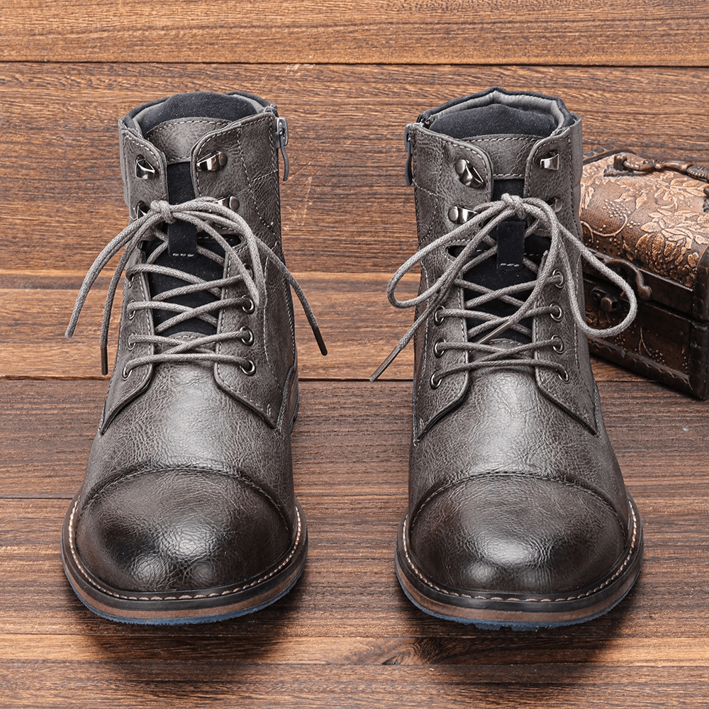 Men's Side-Zip Boots with Non-Slip Sole