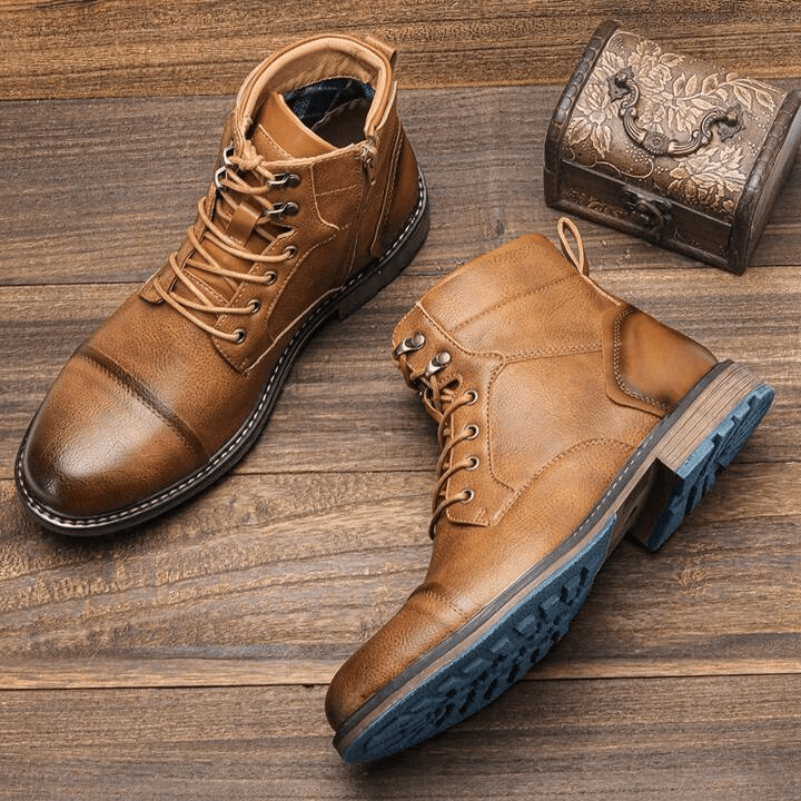 Men's Side-Zip Boots with Non-Slip Sole