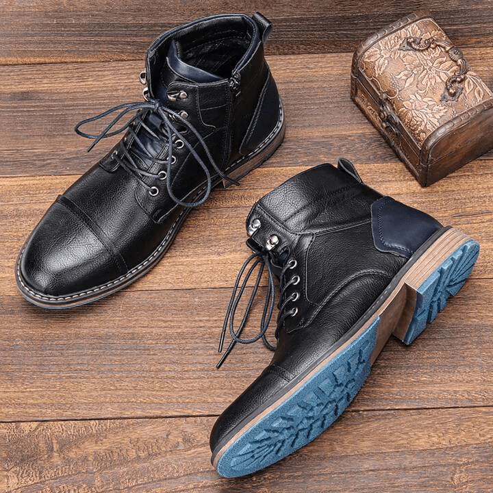 Men's Side-Zip Boots with Non-Slip Sole
