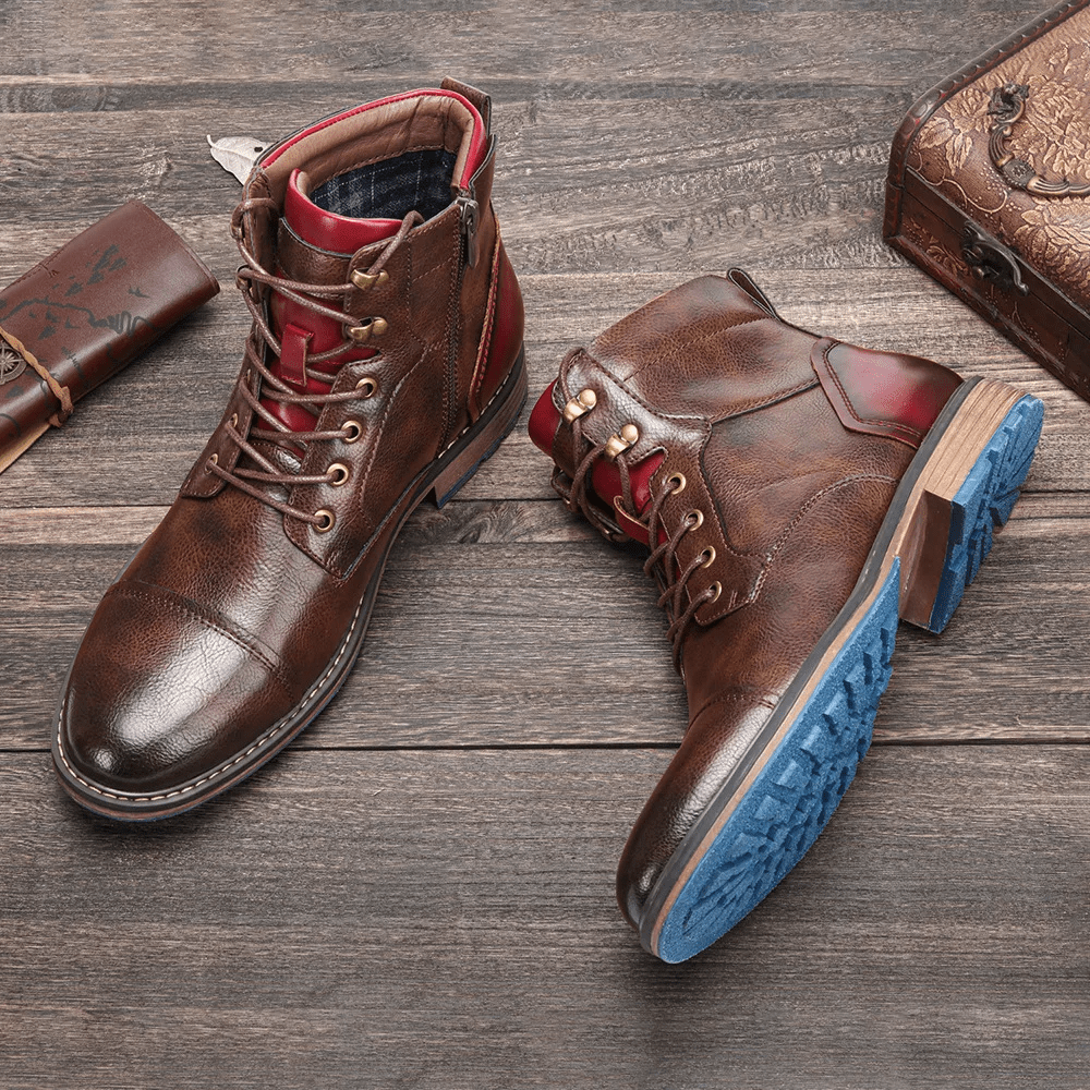 Men's Side-Zip Boots with Non-Slip Sole