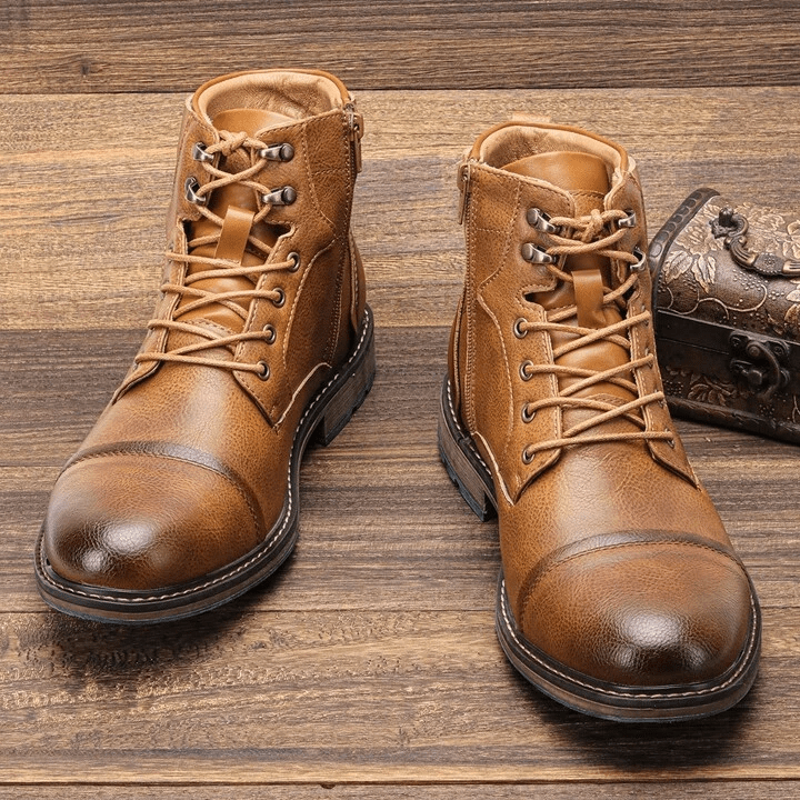 Men's Side-Zip Boots with Non-Slip Sole