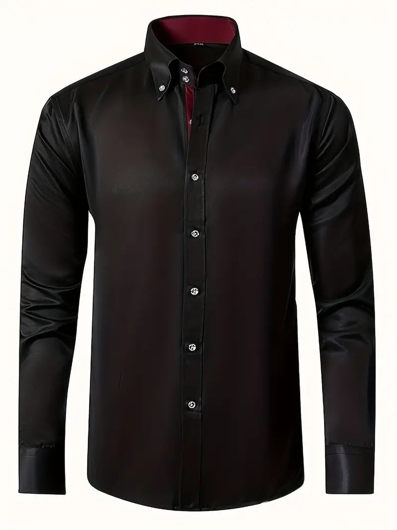 Men's Slim Fit Button-Down Shirt