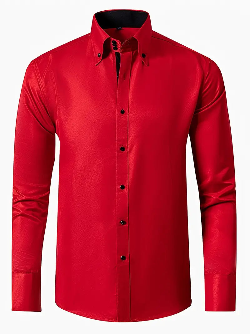 Men's Slim Fit Button-Down Shirt