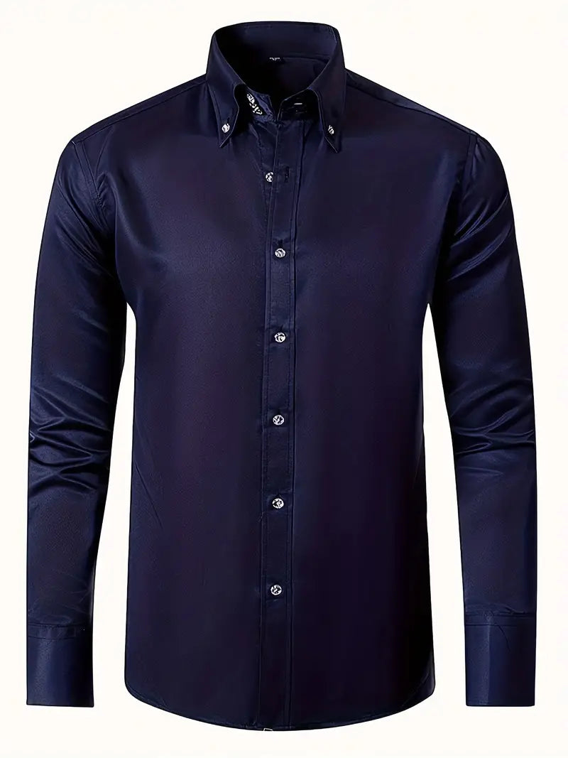 Men's Slim Fit Button-Down Shirt