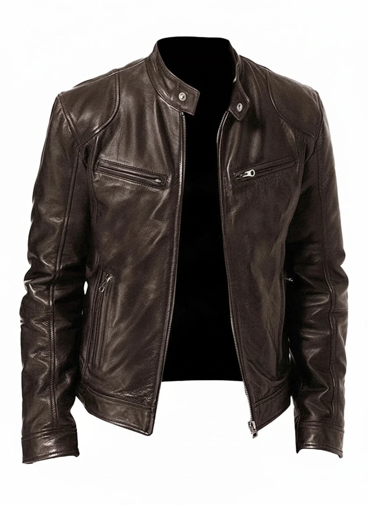 Men's Slim Fit Racer Jacket