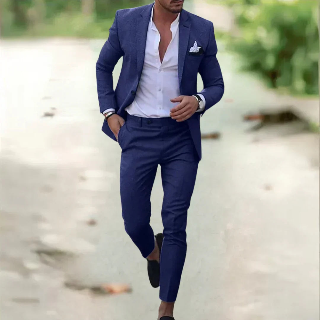 Men's Slim Fit Suit for Summer and Events