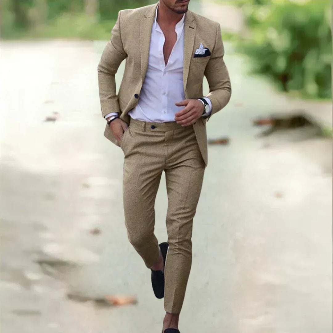 Men's Slim Fit Suit for Summer and Events