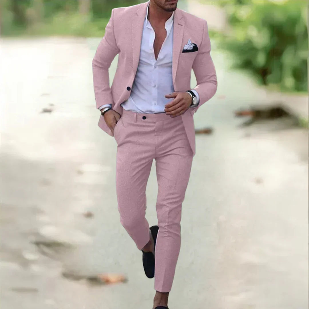 Men's Slim Fit Suit for Summer and Events