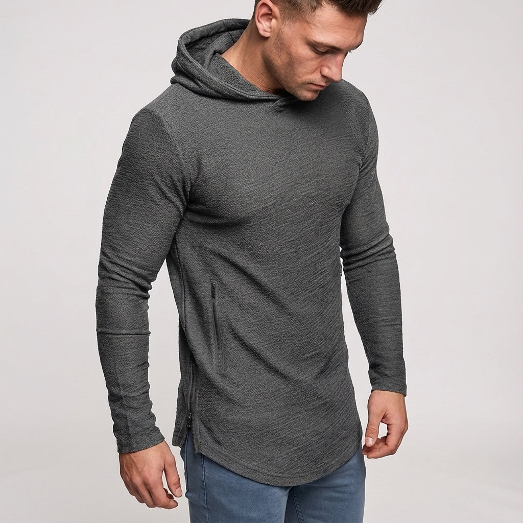 Men's Slim Fit Training Hoodie with Zipper