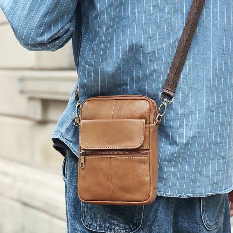 Men’s Small Shoulder Bag – Compact Crossbody with Adjustable Strap