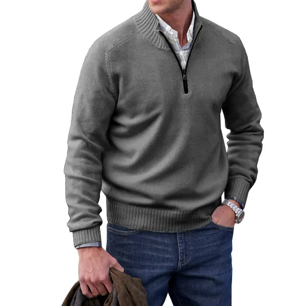 Men's Soft Zip Sweater