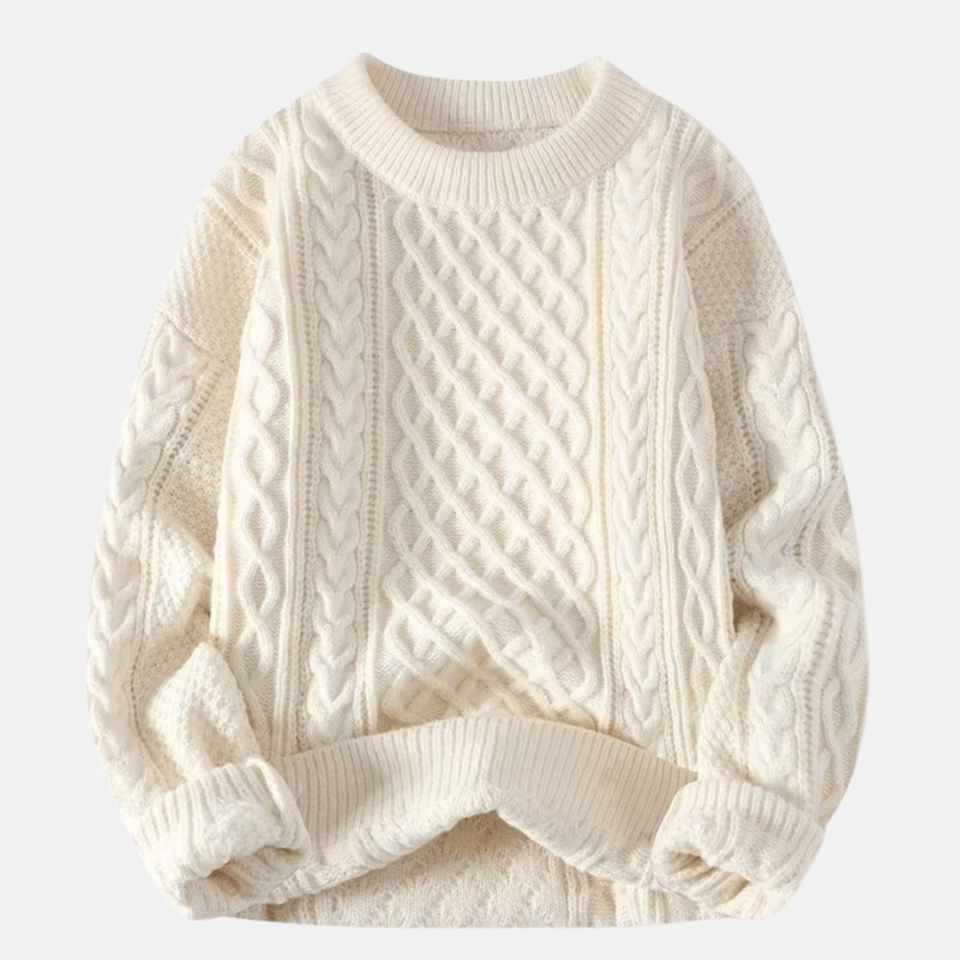 Men's Solid Winter Sweater
