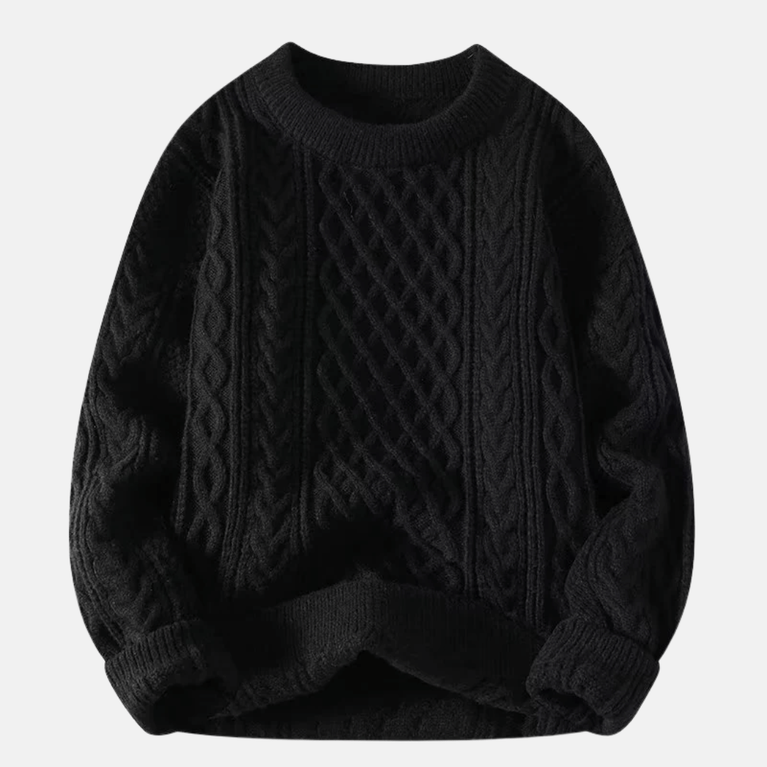 Men's Solid Winter Sweater