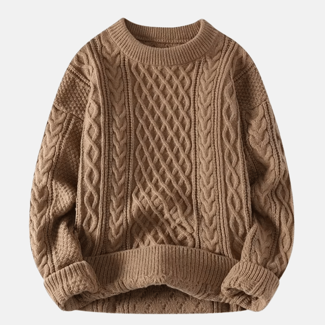 Men's Solid Winter Sweater