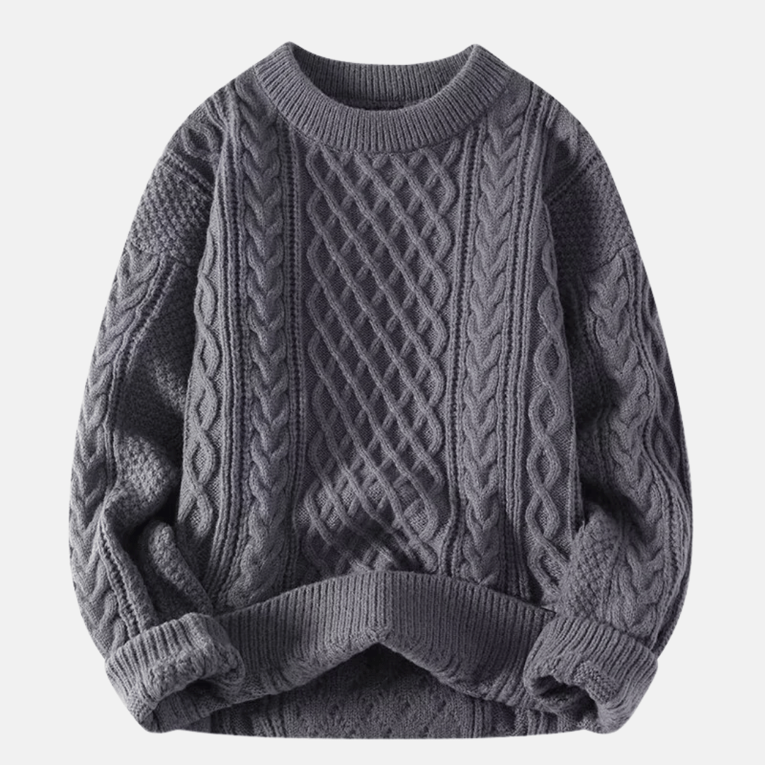 Men's Solid Winter Sweater