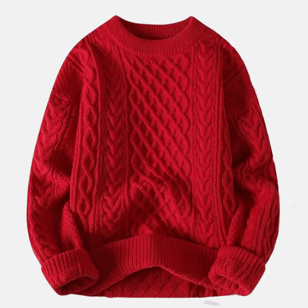 Men's Solid Winter Sweater