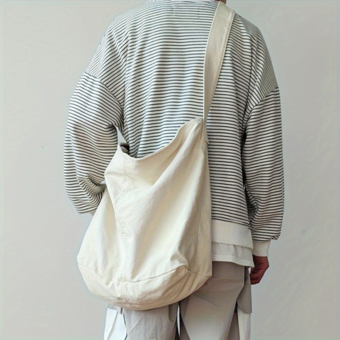 Men's Spacious Minimalist Shoulder Bag