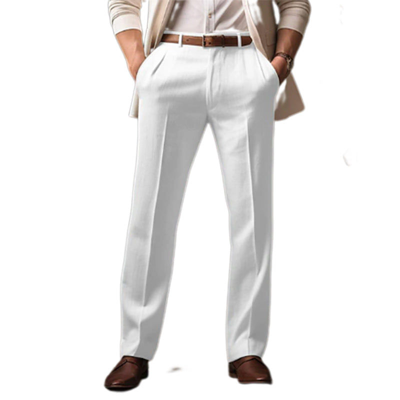 Men's Straight-Leg Casual Trousers