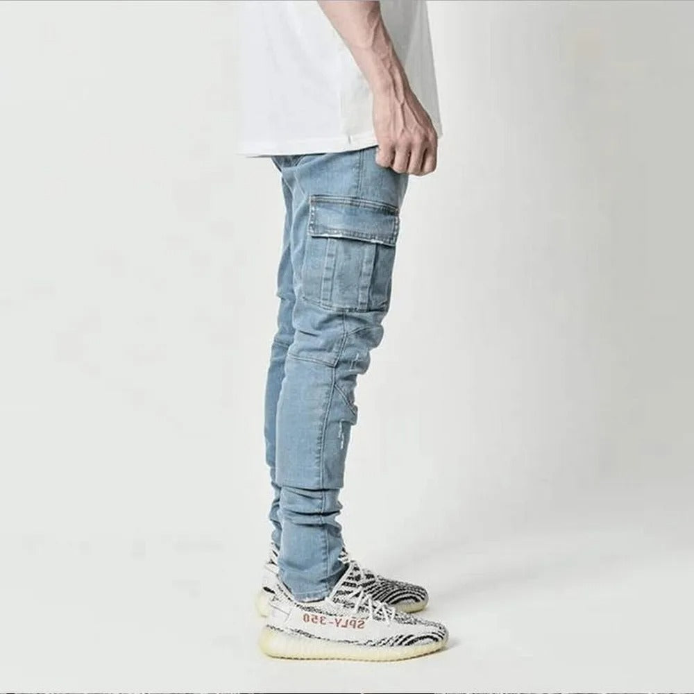 Men's Stretch Multi-Pocket Jeans