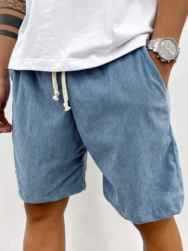 Men's Stretch Shorts with Texture and Comfortable Fit