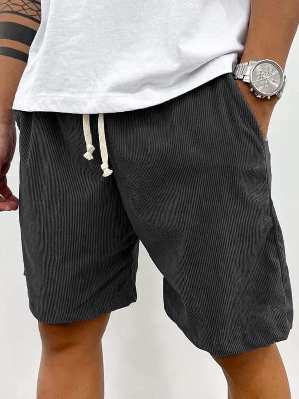Men's Stretch Shorts with Texture and Comfortable Fit