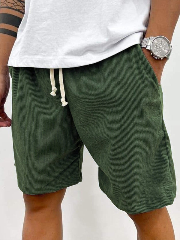 Men's Stretch Shorts with Texture and Comfortable Fit