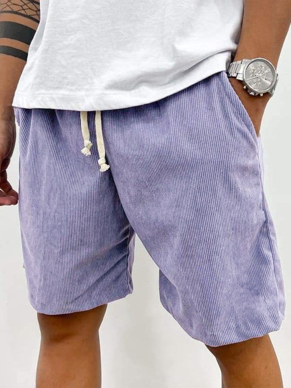 Men's Stretch Shorts with Texture and Comfortable Fit
