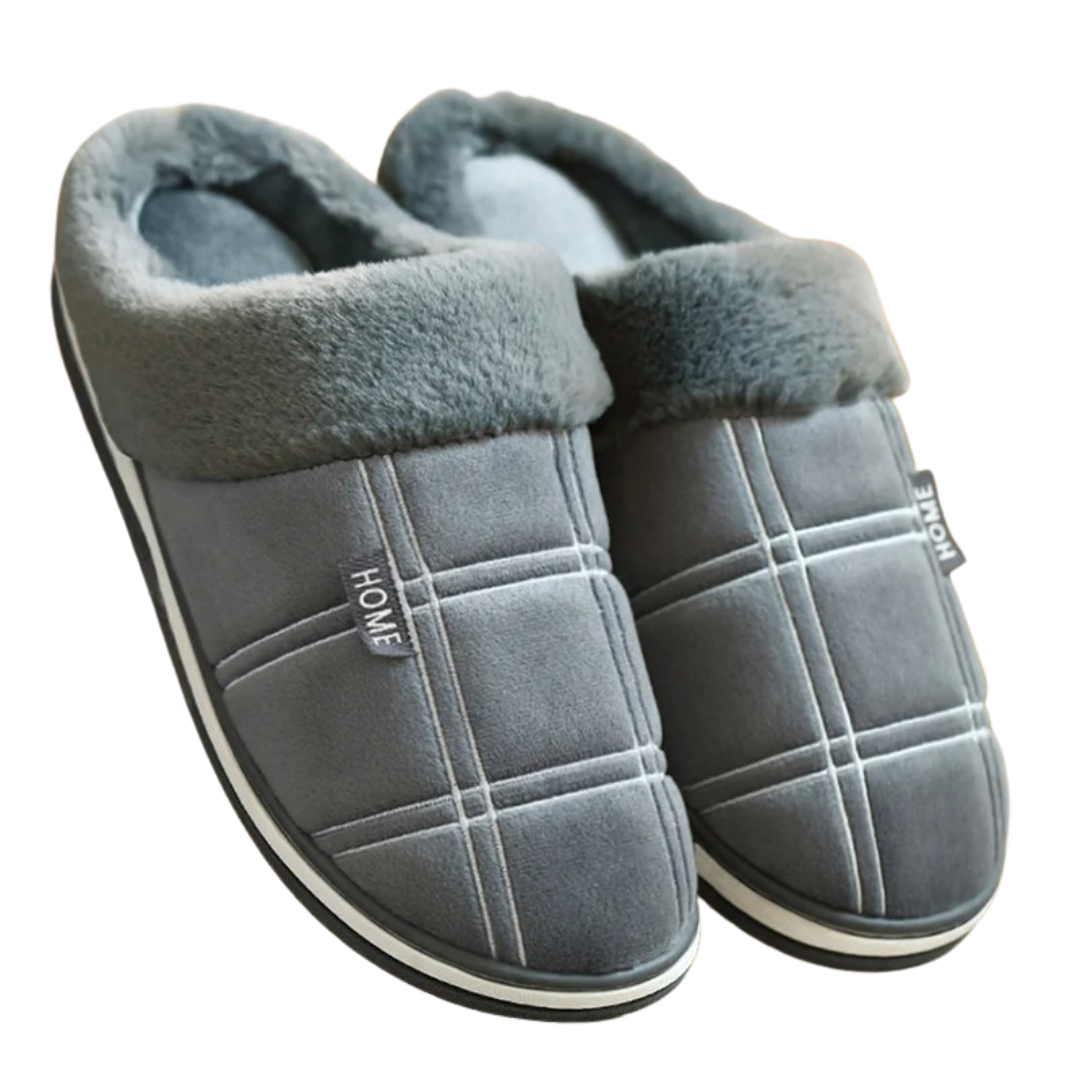 Men's Striped House Slippers