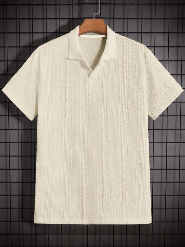 Men's Textured Polo Shirt