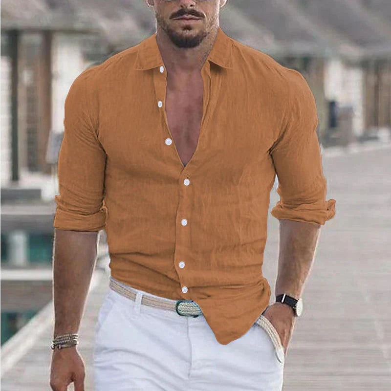 Men's Turn-Down Collar Shirt