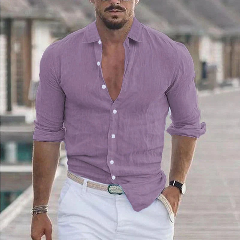 Men's Turn-Down Collar Shirt