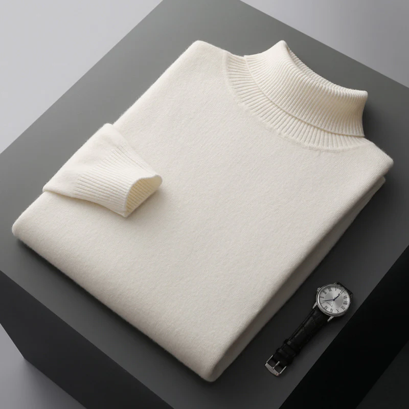 Men's Turtleneck Sweater - Elegant & Comfortable