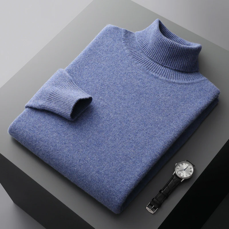 Men's Turtleneck Sweater - Elegant & Comfortable