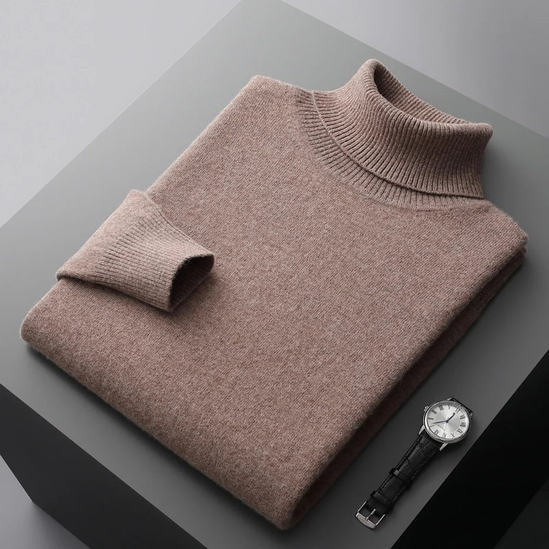 Men's Turtleneck Sweater - Elegant & Comfortable