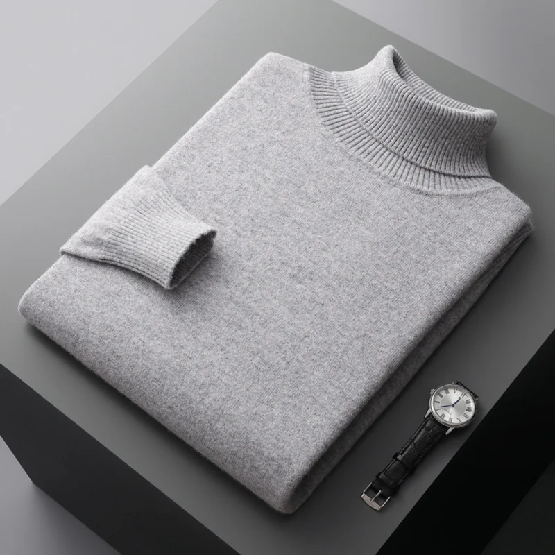 Men's Turtleneck Sweater - Elegant & Comfortable