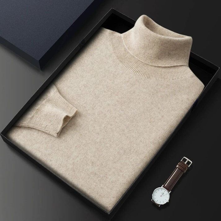 Men's Turtleneck Sweater - Winter