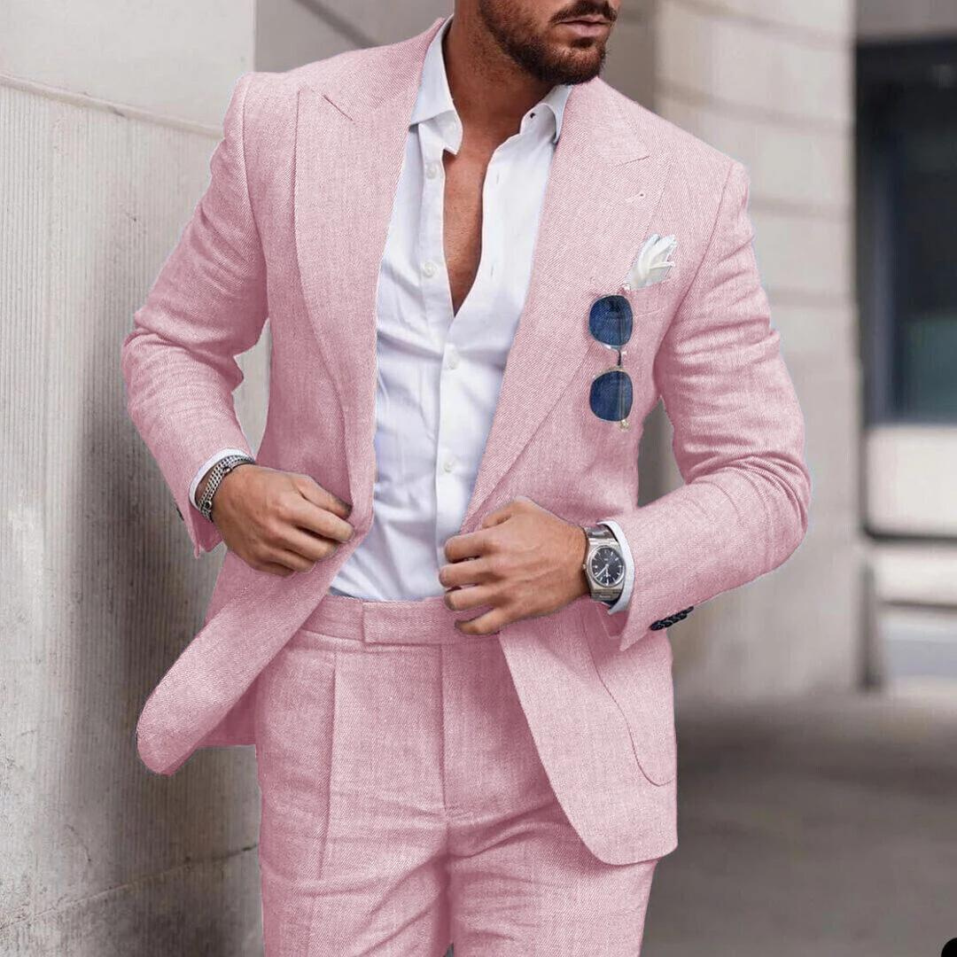Men's Two-Piece Beach Wedding Suit
