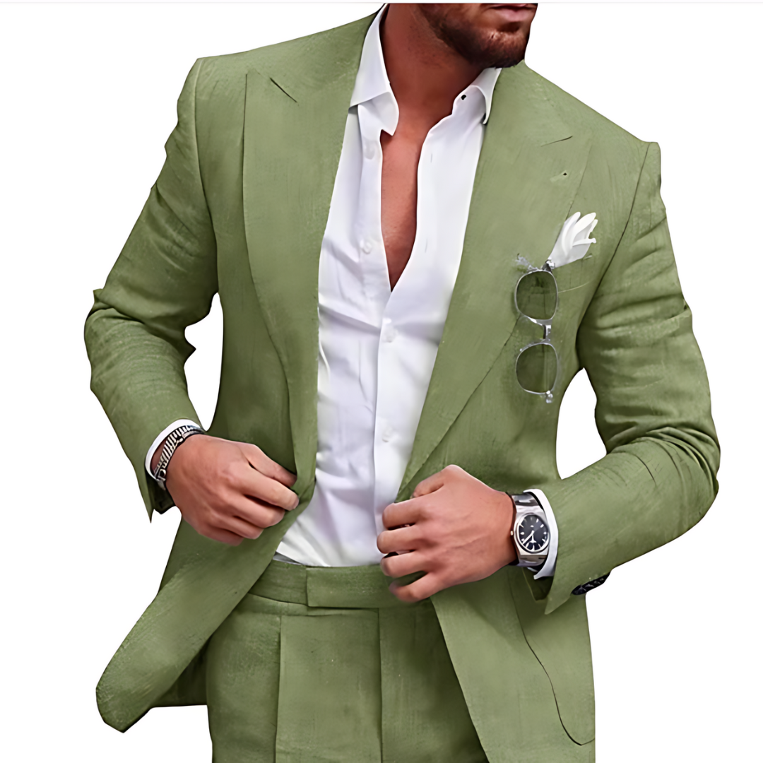 Men's Two-Piece Beach Wedding Suit