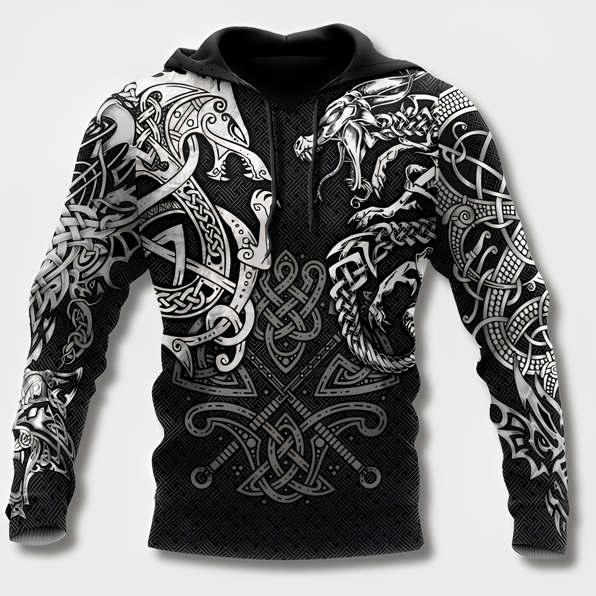 Men's Viking Design Hoodie