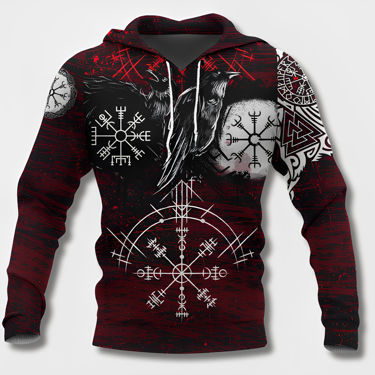 Men's Viking Design Hoodie