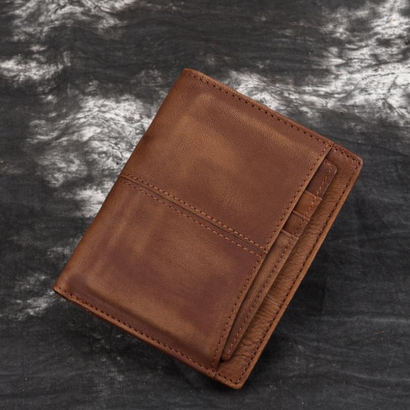 Men's Vintage Large-Capacity RFID Wallet