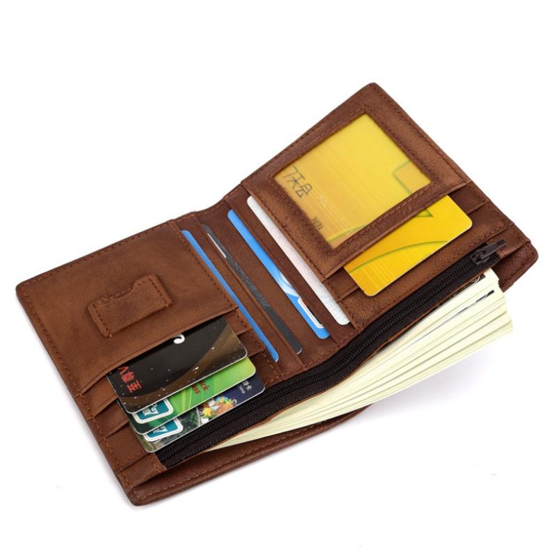 Men's Vintage Large-Capacity RFID Wallet